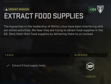 Using a normal exfil point. . Extract food supplies dmz